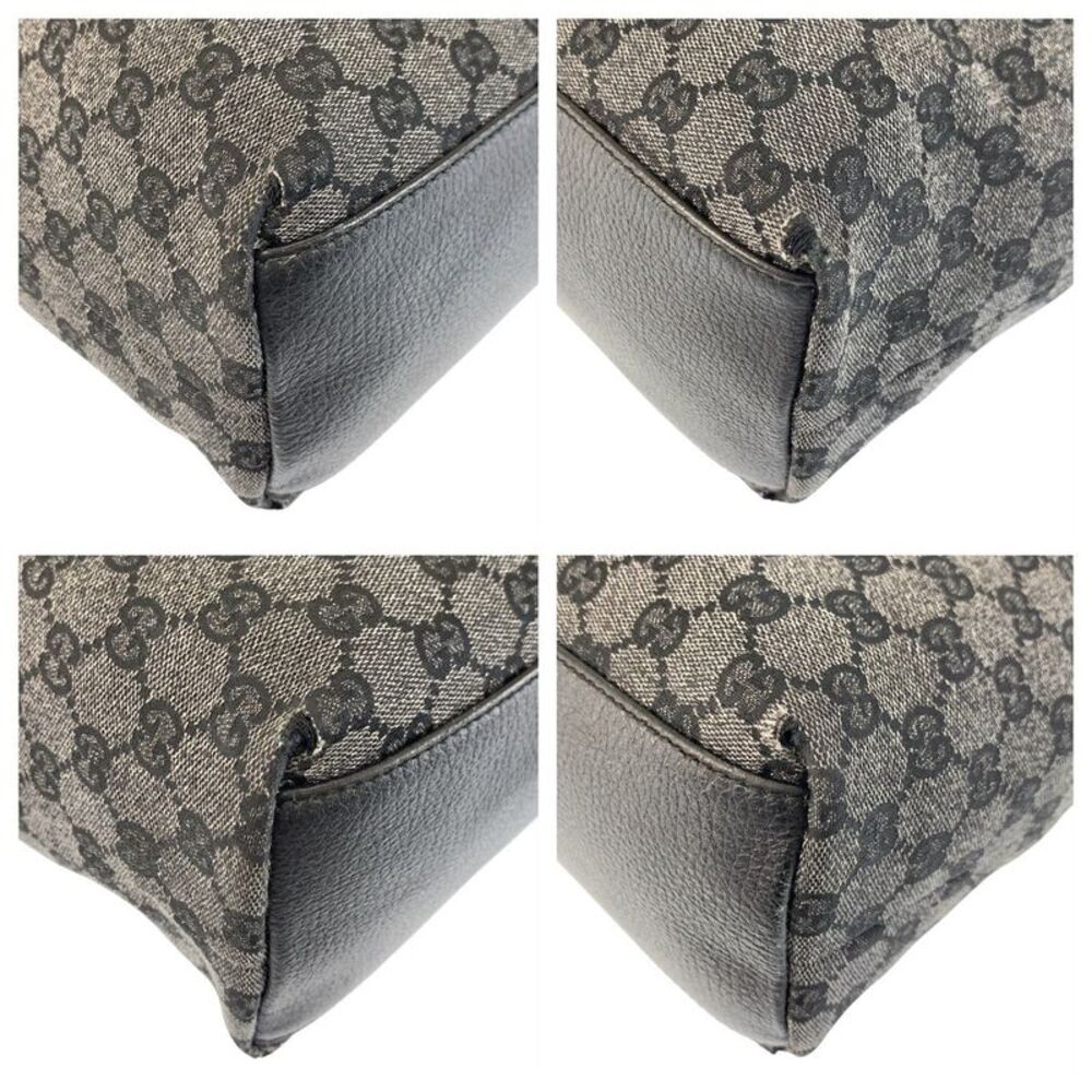 Gucci GG Canvas Leather Tote Bag - Picture 4 of 9